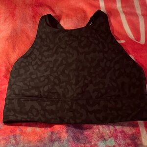 lululemon athletica Black Leopard Tank Top